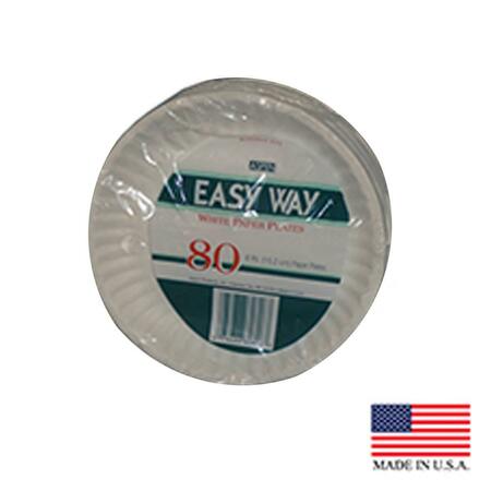 ASPEN PRODUCTS 80806 PE 6 in. Uncoated Paper Plate, 1120PK 80806  (PE)